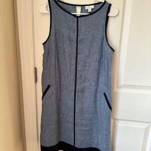 J Jill Love Linen A-Line 100 % linen shift dress - size XS
